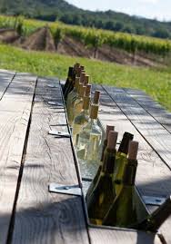 Where Is My Mind Maybe It S In The Gutter What A Cool Idea For An Outdoor Table Hmm The Possibilites Diy Outdoor Picnic Table Outdoor Living