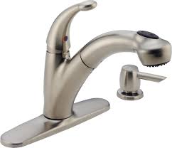 These problems do not necessarily mean that the faucet is a bad investment. Single Handle Pull Out Kitchen Faucet With Soap Dispenser 468 Sssd Dst Delta Faucet