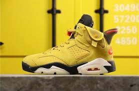 Cactus jack jordan dark grey gr.xl neu. Air Jordan 6 Travis Scott Cactus Jack Yellow Nike Fashion Shoes Sneakers Fashion Air Jordans