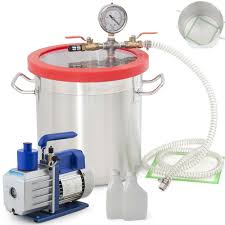 Industrial 3 Gallon Vacuum Pump Chamber Epoxy Resin Molds Oil Air Extracts Kit Resin Molds Vacuums Vacuum Pump