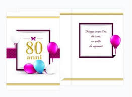 Biglietto D Auguri 80 Anni Specifico Di Compleanno Ideale Come Regalo Per L Ebay