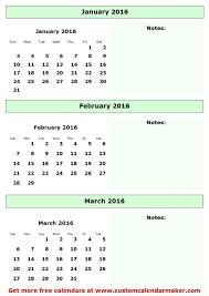 2016 Quarterly Calendar Template Quarterly Calendar Calendar Template Calendar