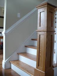 If i bring the chair rail to the top of the stairs and wrap it around the corner it comes up way to low on. Chair Rail Traditional Staircase Other By Vintage Mouldings Manufacturing Ltd Houzz
