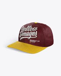 Snapback Cap Mockup Half Side View In Apparel Mockups On Yellow Images Object Mockups In 2020 Design Mockup Free Snapback Cap Mockup Psd