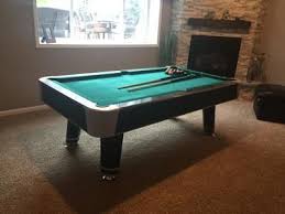 Barrington 90 Arcade Pool Table With Cue Set Accessory Black Green Walmart Com Pool Table Billiards Billiard Table