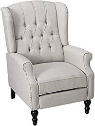 Amazon Com Gdf Studio 299845 Elizabeth Recliner Accent Chair Home Kitchen Arm Chairs Living Room Armchair Mismatched Dining Chairs