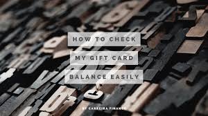 We did not find results for: How To Check Any Gift Card Balance Easily Carreira Fi
