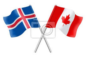 This is a list of flags used in canada.the department of canadian heritage lays out protocol guidelines for the display of flags, including an order of precedence; Fototapeta Flagi Islandia I Kanada Na Wymiar Flaga Flaga Transparent Redro Pl