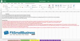 How To Do Payroll In Excel Free Template