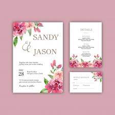Baixe Uniao Floral Feliz Do Cartao Do Convite Do Jardim Do Cartao De Casamento Detalhe Do Rsvp Gratuitamente Wedding Cards Garden Invitations Happy Wedding