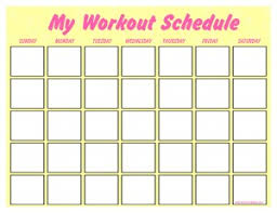 Print A Workout Calendar