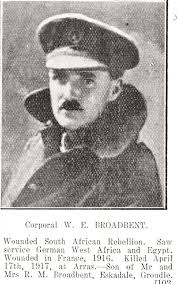 War took Walter Broadbent from Isle of Man to Africa