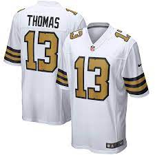 Just got the new vapor untouchable jersey today and i wanted to compare it to limited jersey as my first review. Men S Nike Michael Thomas White New Orleans Saints Alternate Game Jersey