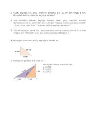Tentukan keliling segitiga 12 cm dan 10 cm. Lth Segitiga 2