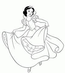 Princesas Para Colorear Princesas Para Colorear Dibujo De Blancanieves Blanca Nieves Para Colorear