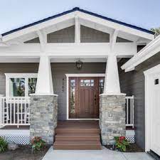 Today i wanted to show you some of the details we selected for the exterior of our home. Classic Craftsman Dark Grey House Exterior Ideas Photos Houzz