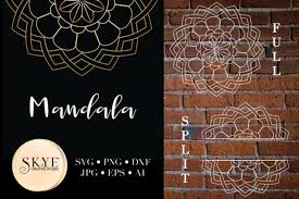 Download Mandala Svg Bundle Split Mandala Half 78 Graphic By Alyviaskye Creative Fabrica