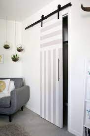 Sliding Door Solution For Small Spaces A Beautiful Mess Diy Sliding Door Home Home Decor