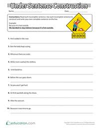 browse printable 3rd grade complete sentence worksheets education com