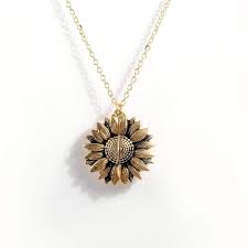 You Are My Sunshine Sunflower Necklace Bee Mission In 2020 Sunflower Necklace Sunflower Pendant Sunshine Necklace