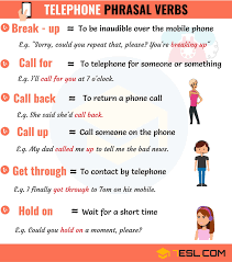 17 Useful Telephone Phrasal Verbs In English 7 E S L Learn English English Verbs English Idioms
