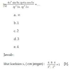 Savesave soal limit trigonometri for later. Tips Dan Trik Menyelesaikan Soal Limit Trigonometri Kompasiana Com