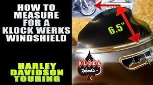 How To Measure For A Klock Werks Flare Windshield Harley Davidson Touring Youtube