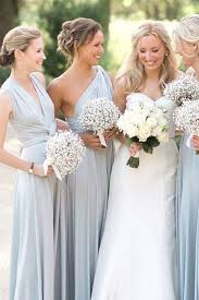 No spring wedding is complete without an at this colorful california wedding, florist kathleen deery surprised the bride with two bouquets to choose from. Spring Wedding Ice Blue Bridesmaid Dresses Light Pink Bouquets And Wedding Cake Colorsbridesmaid
