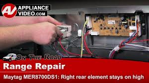 Mp21ya electric range stove burner element eye unit 8 for whirlpool 660533. Maytag Kenmore Whirlpool Range Element Stays On High Heat Diagnostic Repair Youtube
