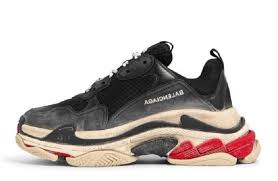 Best Fake Balenciaga Triple S Trainers Black White Red 483513w06e11000 1