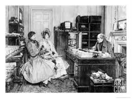 In The Solicitor S Office Engraved By James Dobie Giclee Print Office Artwork