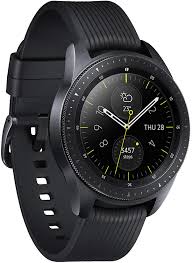 Samsung Galaxy Watch Runde Bluetooth Smartwatch Fur Android Drehbare Lunette Fitness Tracker 42mm Ausdauernder Akku Schwarz Deutche Version Amazon De Elektronik Foto