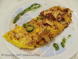 10 recettes d'oeufs d'oie à découvrir sur recettes de cuisine. Omelette A L Oeuf D Oie Ventreche Chanterelles Piment Doux Basque Recette Par Cuisine En Folie