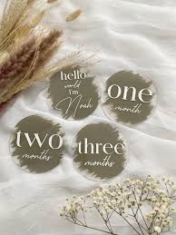 Acrylic Baby Monthly Milestone Gift for Baby Shower Gift Monthly Milestone  Nursery Gift Milestone Baby Photo Prop Display Monthly Sign Decor