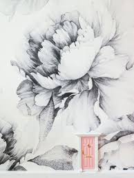 Bedroom Black And White Floral Wallpaper Roomtour Scarlett S Pretty Big Floral Room Floral Wallpaper Floral Room Girl Room