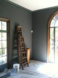 I D Love This Color For The Livingroom Or Study It S Especially Nice With Those Huge Windows Dark Wood Trim Paint Colors For Living Room Room Colors