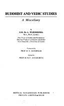 Buddhist and Vedic Studies: A Miscellany