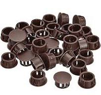 QUARKZMAN 12 Piezas Tapones De Goma Negros Para Orificios, Tapón