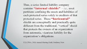 A series llc, formed under texas law, is an llc that provides in its governing documents for the establishment of a series of members, managers, membership interests, or assets that have separate rights, obligations and liabilities and business purposes from the general llc. Uniform Limited Liability Company Protected Series Act Ullcpsa