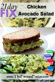 They are to die for with some guacamole, sour cream and salsa. 21 Day Fix Approved Chicken Avocado Salad Recipe The Fitness Focus