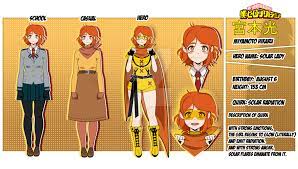 I'll be sure to draw them up on five people have voted on a appearance and maybe i'll even make multiples and it'll even make an appearance in a bnha book or two of mine ^^. Miyamoto Hikaru Kisekae Bnha Oc By Alexflicher On Deviantart Character Sheet Template My Hero Academia Costume Hero Academia Characters