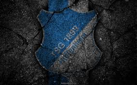 Download Wallpapers Hoffenheim Logo Art Bundesliga Soccer Football Club Tsg 1899 Hoffenheim Asphalt Texture Besthqwallpapers Com Hoffenheim Tsg 1899 Hoffenheim 1899 Hoffenheim