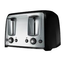 Black And Decker 4 Slice Toaster Walmart Home Toaster Black Decker Black Silver