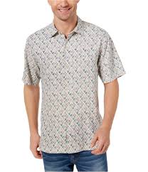 Tommy Bahama Mens Geometric Button Up Shirt