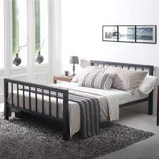 A king bed frame offers luxurious roominess for couples, and its commanding presence can be a great focal point for your bedroom. Sale Metro 5ft King Size Black Metal Bed Uk Free Delivery Metro Black 5ft Metal Bed