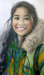 Coloring Book Artwork with Black Widow and Kalour Pencils