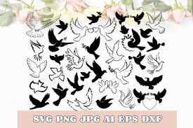 Choose from over a million free vectors, clipart graphics, vector art images, design templates, and illustrations created by artists worldwide! Doves Bundle Dove Silhouette Graphic By Thecrafterdepot Creative Fabrica