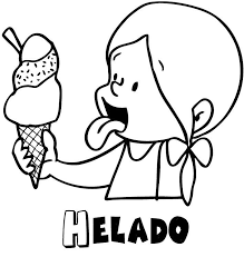 Dibujo Helado Para Colorear