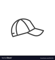 Baseball Cap Line Icon Isolated On White Vector Illustration Download A Free Preview Or High Quality Adobe Illustrator Ai Line Icon Cute Easy Drawings Icon