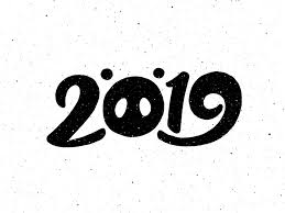Lettering 2019 For New Year Card Design New Year Card Design New Year Card Chinese New Year Card